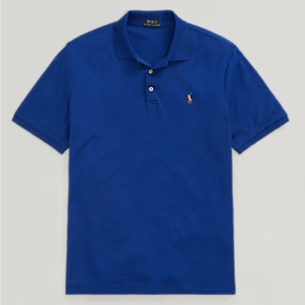 Polo Ralph Lauren Mens Small Custom Slim Fit Polo Flesh Pony Royal Old Money - Picture 2 of 8